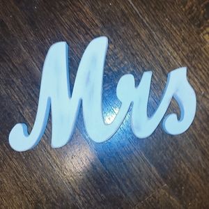❤️ 3/$25 Mrs. Wood Sign